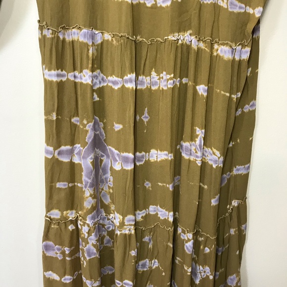 ⚡️SOLD⚡️Young Fabulous & Broke Dress Tie Dye Long Sleeve Long Maxi Tiered NEW - Picture 14 of 16